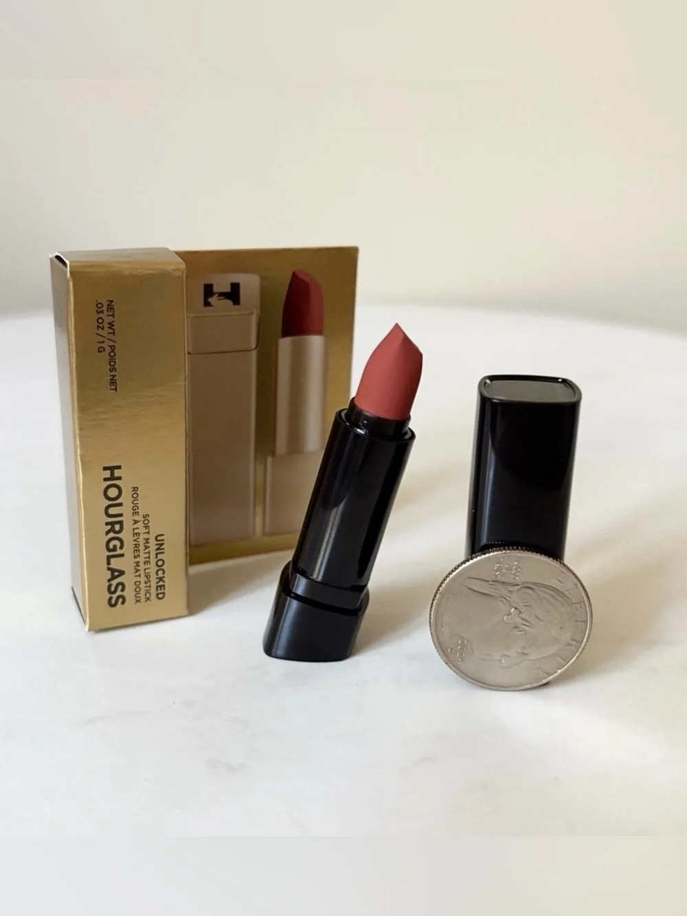 Hourglass Unlocked Soft Matte Lipstick Travel Size Foxglove